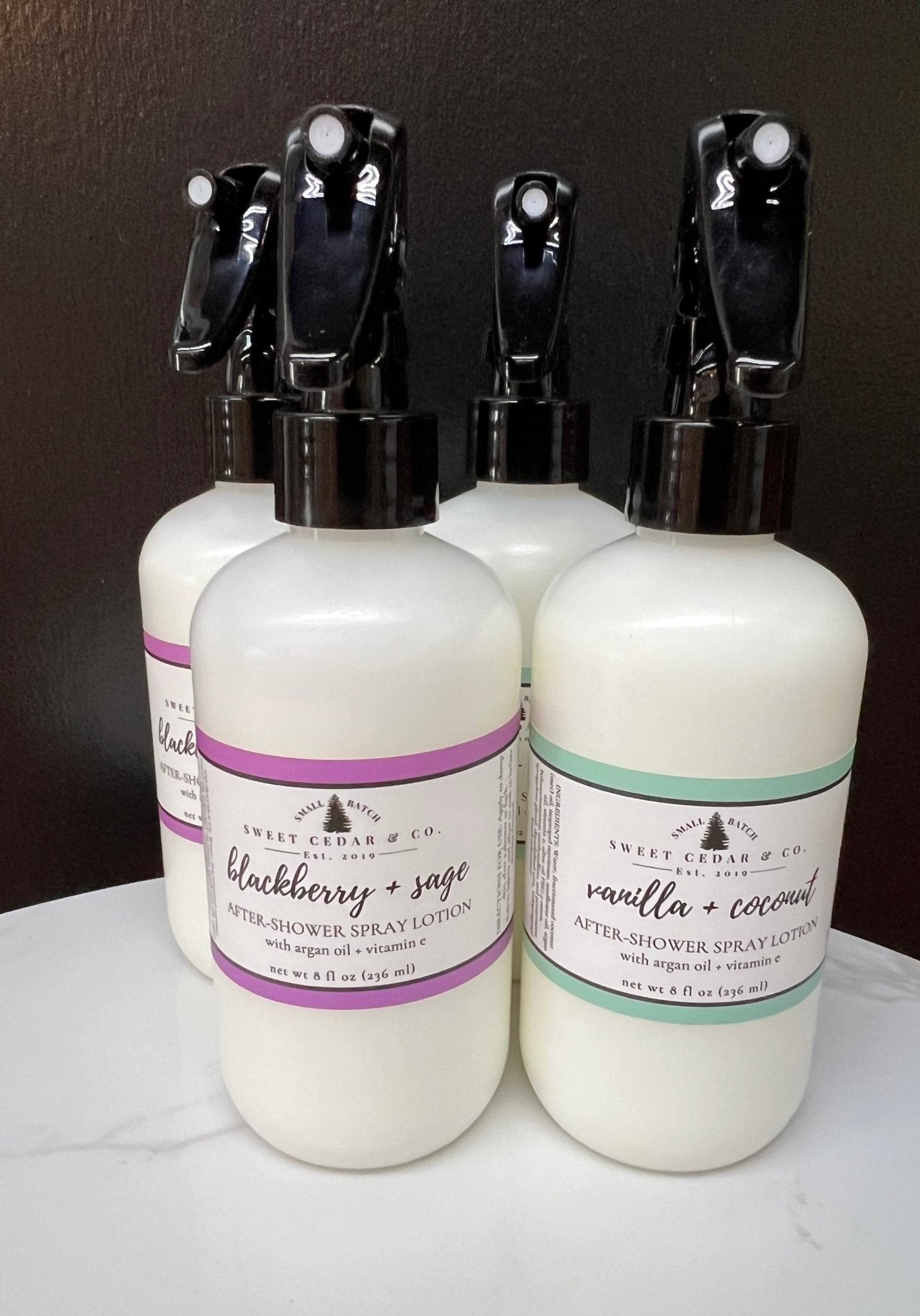 after - shower spray lotion - Sweet Cedar & Co.