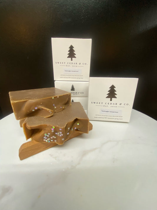 Marshmallow Caramel Swirl Soap - Sweet Cedar & Co.