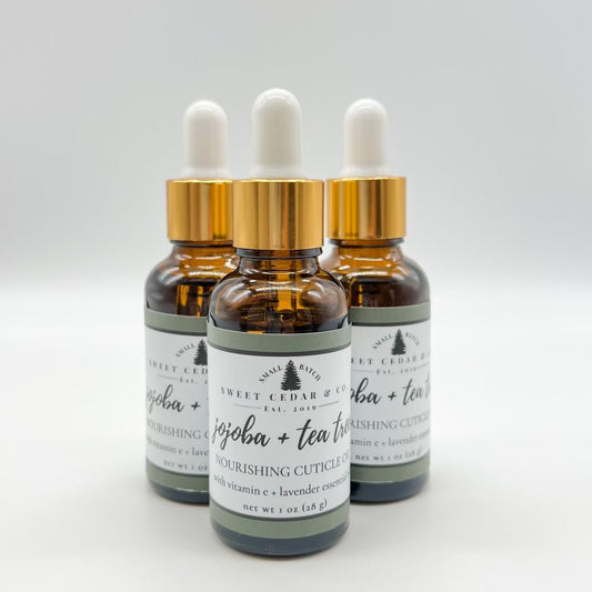 Jojoba and Tea Tree Nourishing Cuticle Oil - Sweet Cedar