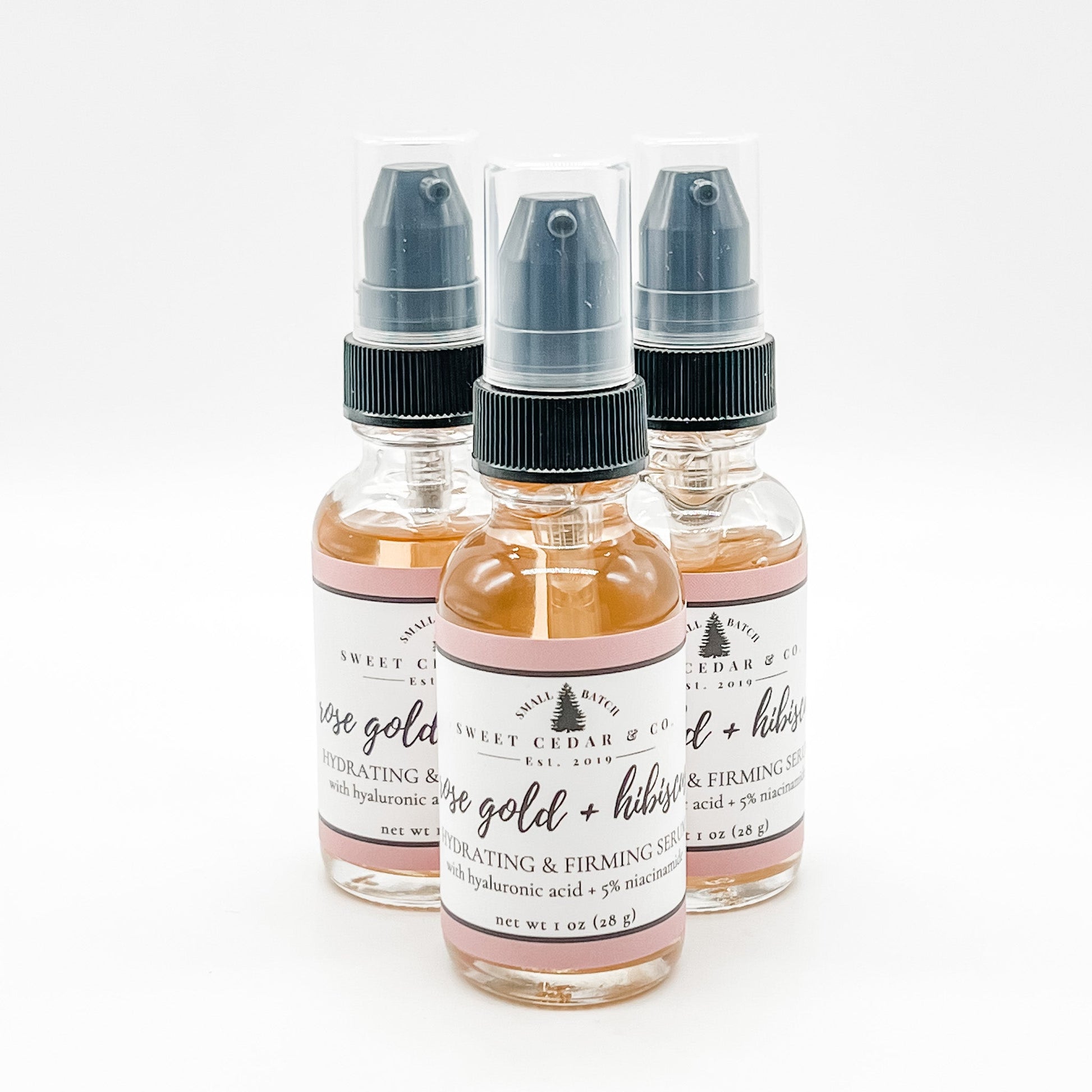 rose gold + hibiscus hydrating & firming serum - Sweet Cedar